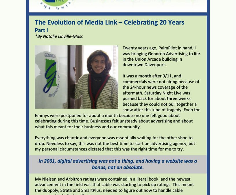 The Evolution of Media Link – Celebrating 20 Years Part II